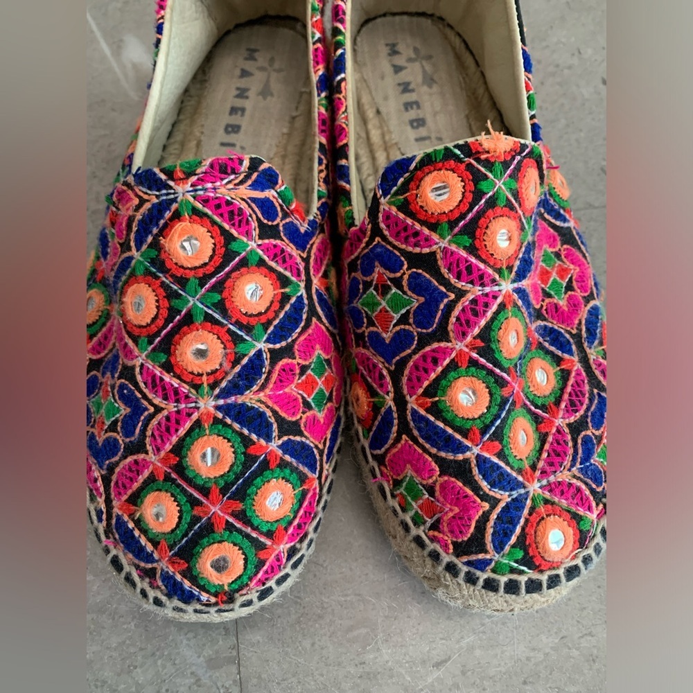 Manebi Print Colorful Espadrille